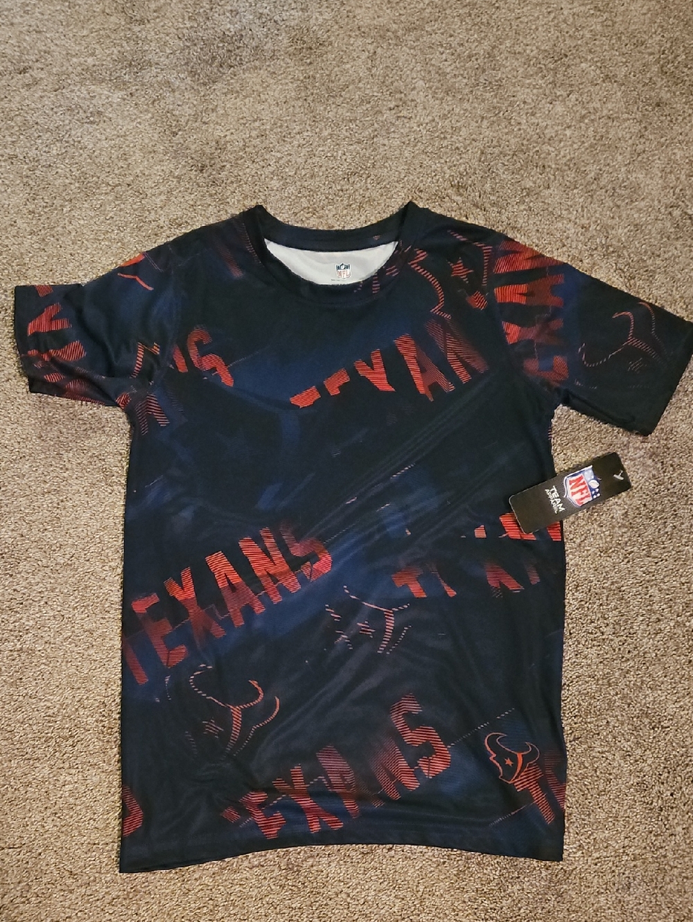 NFL Houston Texans Navy & Red Kids Graphic Tee